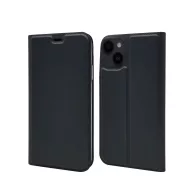 iPhone 15 Pro oldalra nyíló tok,Fekete