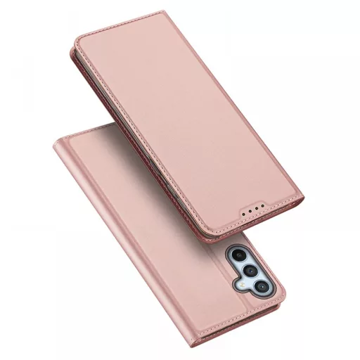 Samsung Galaxy A55 5G oldalra nyíló tok,Rosegold