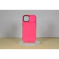 iPhone14 Plus TPU+PC csúsz. kameravédős tok,Pink