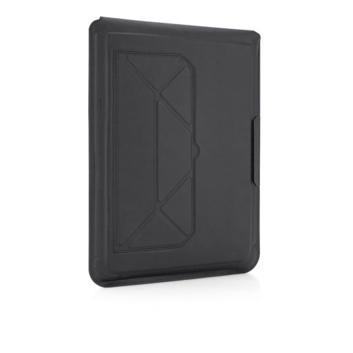 Bőrhatású multifunkciós laptoptartó, Fekete