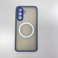 Samsung A56 mágneses műanyag tok, kék-zöld