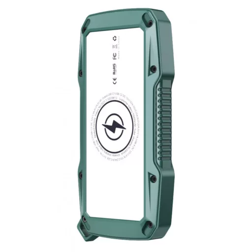 10000 mAh solar power bank wireless töltéssel,riasztó funkcióval