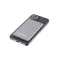 Extra vékony mágneses powerbank, 5000 mAh, Szürke