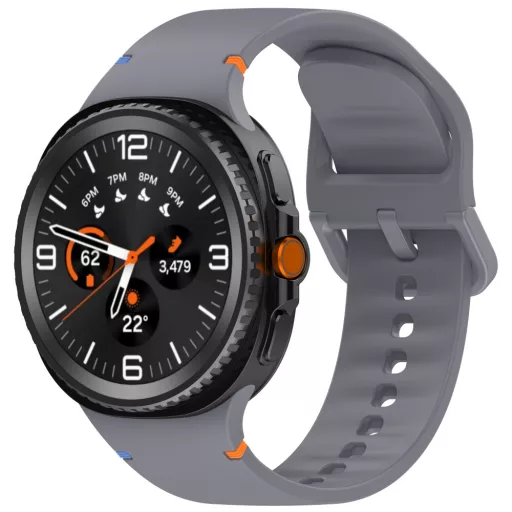 Samsung Galaxy Watch 8/Classic szil. óraszíj,22mm,Szürke