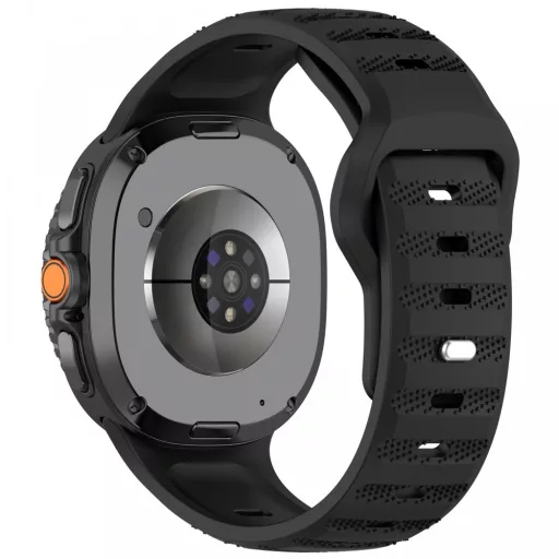 Samsung Galaxy Watch 8/Classic bordázott óraszíj,22mm,Fekete