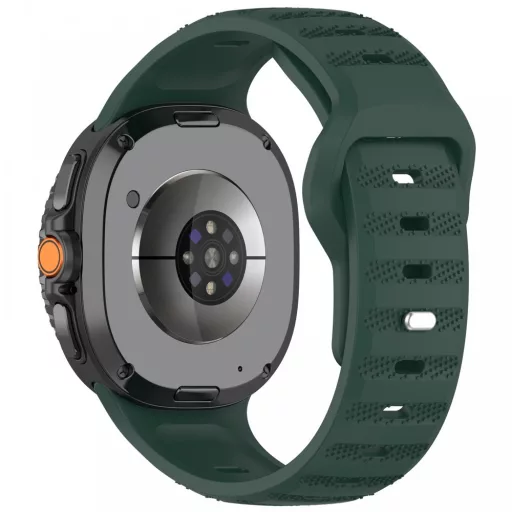 Samsung Galaxy Watch 8/Classic bordázott óraszíj,22mm,S.zöld