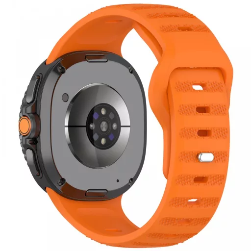 Samsung Galaxy Watch 8/Classic bordázott óraszíj,22mm,Narancs