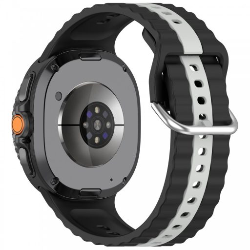 Samsung Galaxy Watch 8/Classic óraszíj szürke csíkokkal,22mm