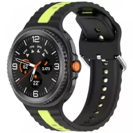   Samsung Galaxy Watch 8/Classic óraszíj sárga csíkokkal,22mm