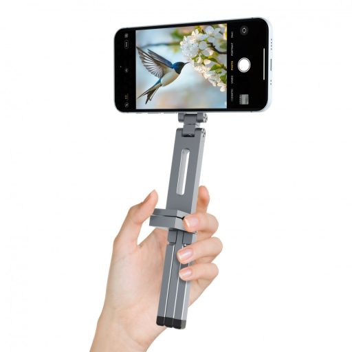 Cellect Mágneses alumínium tripod selfie stick kitám. funk., Ezü