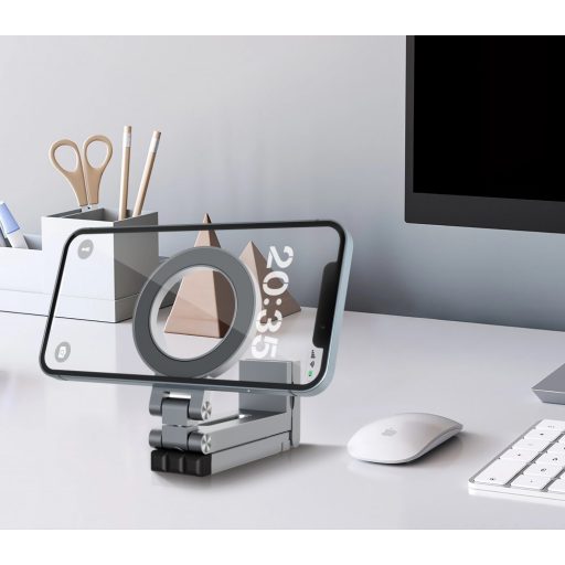 Cellect Mágneses alumínium tripod selfie stick kitám. funk., Ezü