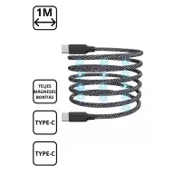 Feltekerhető mágneses Type-C - Type-C kábel