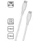 Extra puha szilikon adat és töltőkábel, Fehér