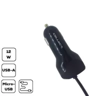 12W Autós töltő micro USB kábellel és adapterrel