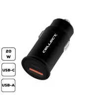20W Autós töltő adapter gyorstöltő funkcióval