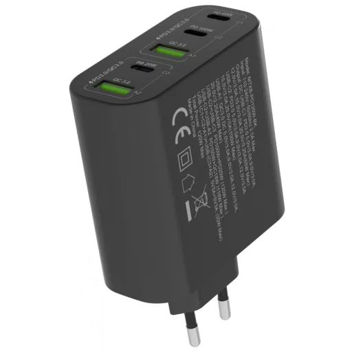 Hálózati gyorstöltő adapter 120W, Fekete