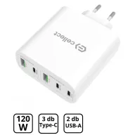 Hálózati gyorstöltő adapter 120W, Fehér