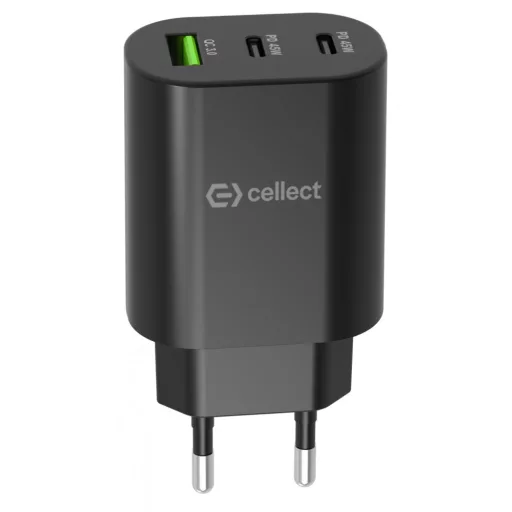 Hálózati gyorstöltő adapter 45W, Fekete