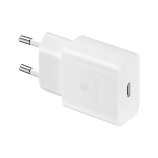 Samsung hálózati adapter, 15W PD Type-C, Fehér