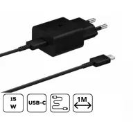 Samsung hálózati adapter kábellel,15W Fekete