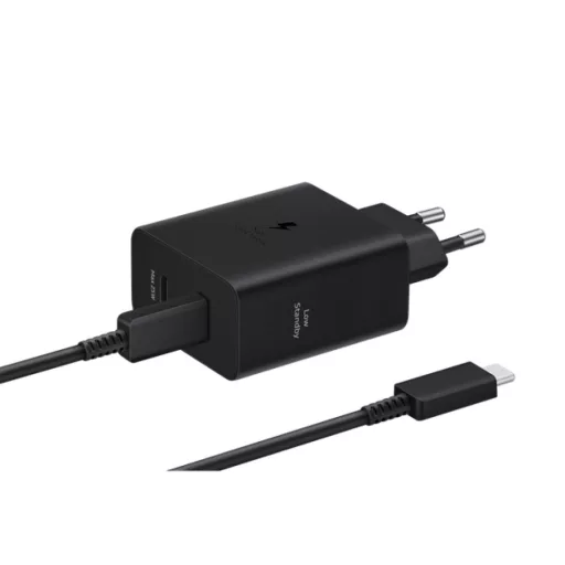 Sam hálózati duo tölt.kábellel,50W PD USB-C,Fekete