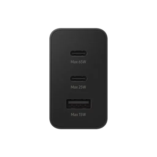 Sam hálózati trio adapter,65W PD USB-C, Fekete