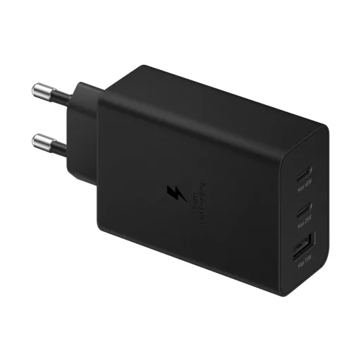 Sam hálózati trio adapter,65W PD USB-C, Fekete
