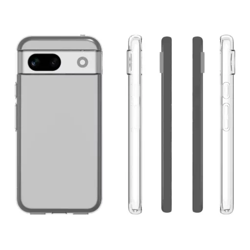 Google Pixel 8a vékony szilikon hátlap, Átlátszó