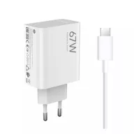   Xiaomi 67W hálózati töltő USB-C adatkábellel, fehér BHR9465
