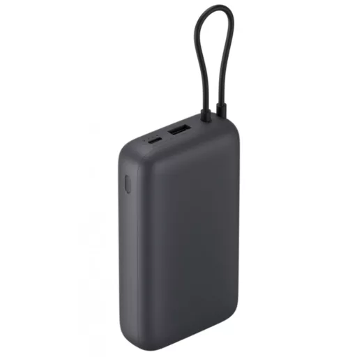 Xiaomi Power Bank 20000mAh beépített usb-c kábel sötét szürke BH