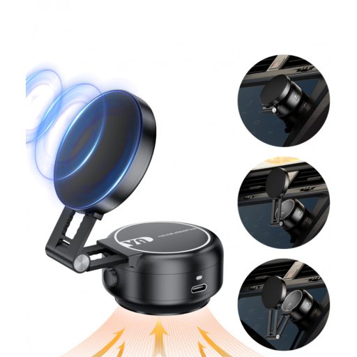 XO 166 mágneses tartó, fekete