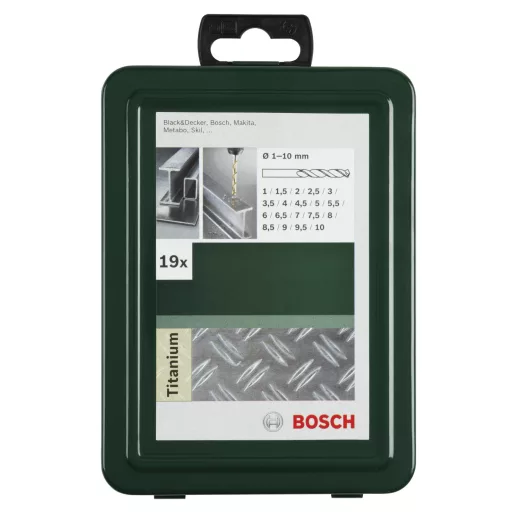 Bosch Accessories 2609255114 HSS Fém spirálfúró készlet 19 részes TiN DIN 338 Hengeres befogószár 1 készlet