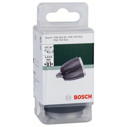 Kulcs nélküli tokmány, D: 1,5 - 13 mm, A: 1/2 - 20, Bosch 2 609 255 729