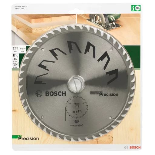 Bosch Accessories Precision 2609256877 Keményfém körfűrészlap 235 x 30 mm Fogak száma (collonként): 48 1 db
