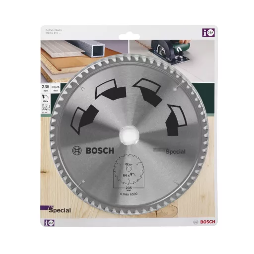 Bosch Accessories Special 2609256895 Keményfém körfűrészlap 235 x 30 mm Fogak száma (collonként): 64 1 db