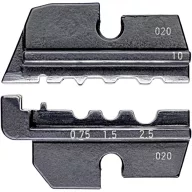   Knipex 97 49 10 97 49 10 Krimpelő betét Szigeteletlen szorító-kábelsaruk, Szigeteletlen roppantós összekötő, Szigeteletlen összetolható csatlakozók 0.75 - 2.5