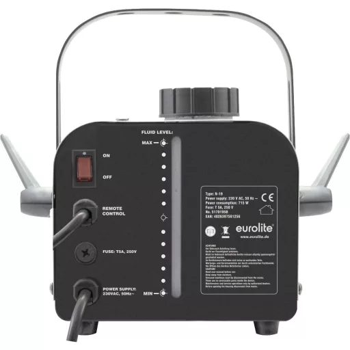 Eurolite N-19 Ködgép Rögzítő pánttal, Vezetékes távirányítóval