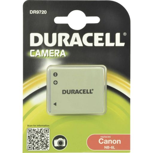 NB-6L Canon kamera akku 3,7V 700 mAh, Duracell
