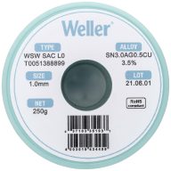   Forrasztóón, ólommentes Weller WSW SAC L0 Sn3.0Ag0.5Cu 250 g 1.0 mm
