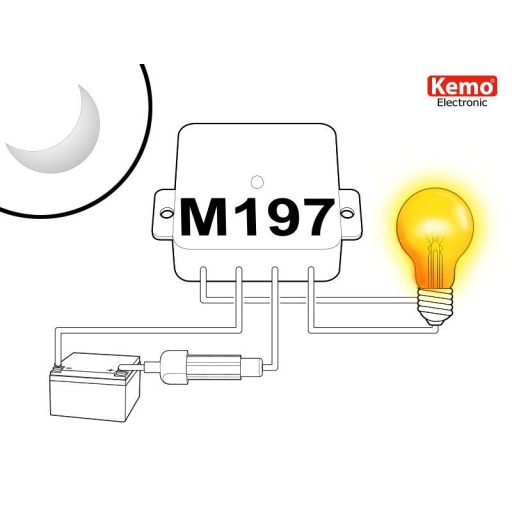 Alkonykapcsoló építő modul 12-28 V/DC, Kemo M197