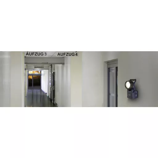 LED-es akkus kézi fényszóró, munkalámpa, 30 óra, sötétkék, IVT 312208