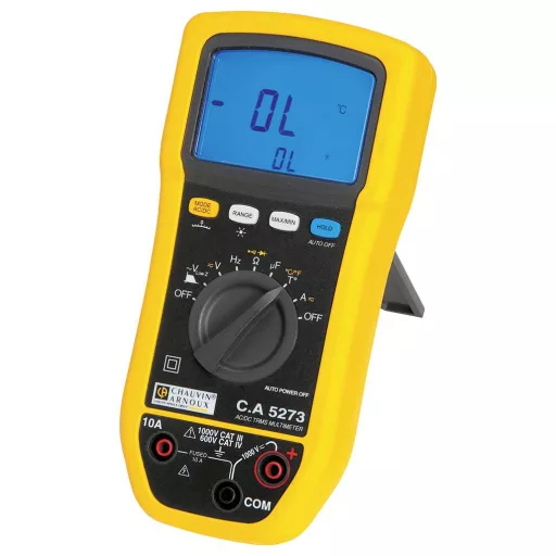 Chauvin Arnoux C.A 5273 Kézi multiméter digitális Fröccsenő víz ellen védett (IP54) CAT III 1000 V, CAT IV 600 V Kijelző (digitek): 6000