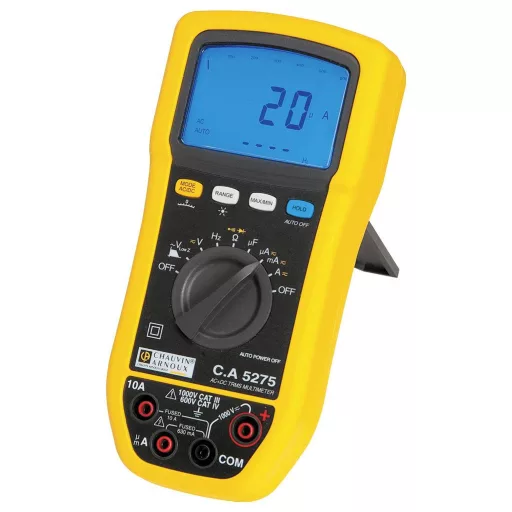 Chauvin Arnoux C.A 5275 Kézi multiméter digitális Fröccsenő víz ellen védett (IP54) CAT III 1000 V, CAT IV 600 V Kijelző (digitek): 6000