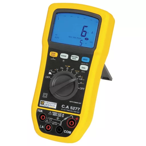 Chauvin Arnoux C.A 5277 Kézi multiméter digitális Fröccsenő víz ellen védett (IP54) CAT III 1000 V, CAT IV 600 V Kijelző (digitek): 6000