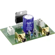   Hangfrekvenciás erősítő építőkészlet 2 x 35 W, 8 - 18 V/DC, 20 Hz - 20 kHz, 2 - 4 Ω, Tru Components