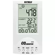   Széndioxid CO2 mérő, levegőminőség mérő, helyiségklíma mérő műszer Extech Desktop CO220