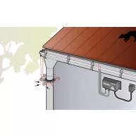   Elektromos védőkerítés készlet nyest és mosómedve ellen, villanypásztor, Kemo FG025
