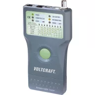   Koax kábel teszter, UTP, LAN hálózati kábel teszter, USB, RJ11/RJ45, BNC csatlakozókhoz, kábelekhez Voltcraft CT-5
