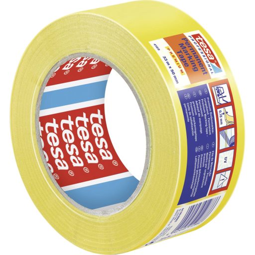 tesa PREMIUM 04169-00058-93 Jelölő ragasztószalag tesa® Professional Sárga (H x Sz) 33 m x 50 mm 1 db