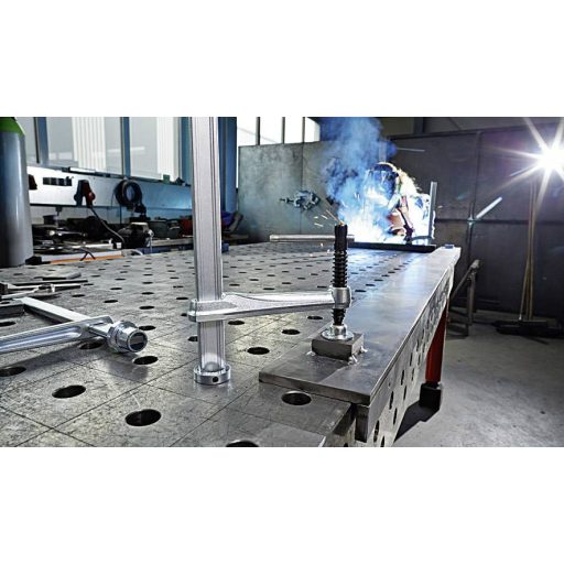 Csavaros bilincs hegesztőasztalokhoz 2K fogantyúval Bessey TW28-30-14-2K Szorítási szélesség (max.):300 mm Visszavonás:140 mm